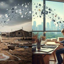 Mobilidade social e a falácia meritocrática - inteligência artificial/acervo Estado de Minas