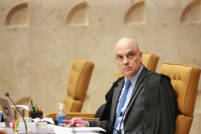 Ministro Alexandre de Moraes foi sancionado pela Lei Magnitsky pelo presidente dos Estados Unidos, Donald Trump -  (crédito: Sophia Santos/STF)