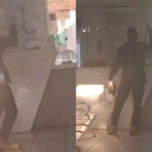 Homem se revolta, ameaça funcionários e danifica recepção de hospital; veja - Reprodução/Redes sociais