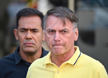 Polícia Federal vê risco de fuga às vésperas do julgamento de Jair Bolsonaro pela trama golpista -  (crédito: Evaristo Sá/AFP)