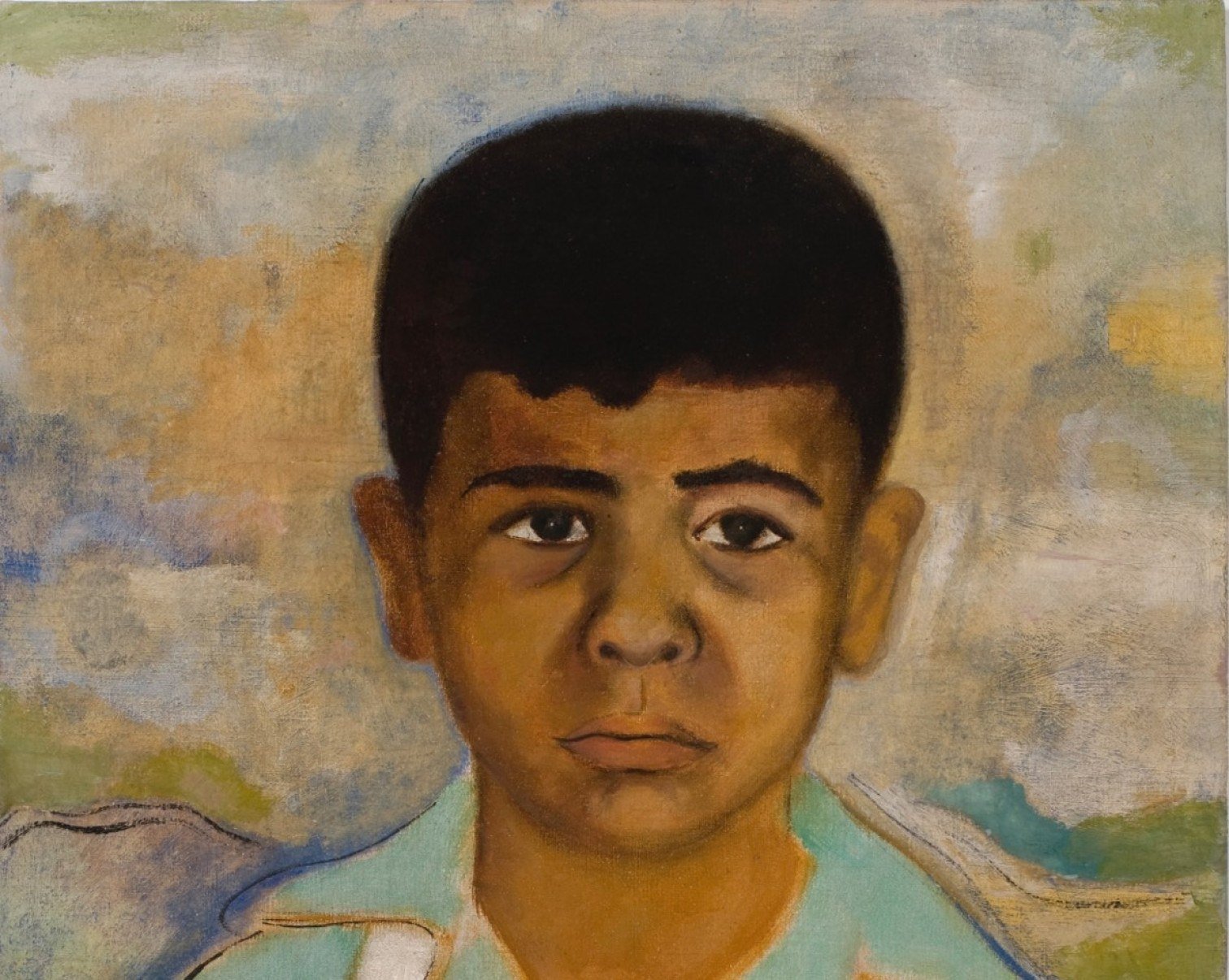 Quadro mostra o cantor Dori Caymmi ainda criança