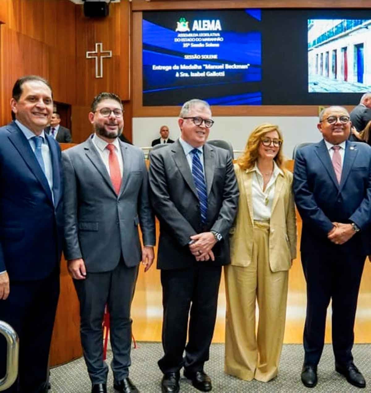 Ministro Reynaldo Soares da Fonseca, desembargador federal Flávio Boson, ministros Walton Alencar, Isabel Galotti e Teodoro Silva Satos