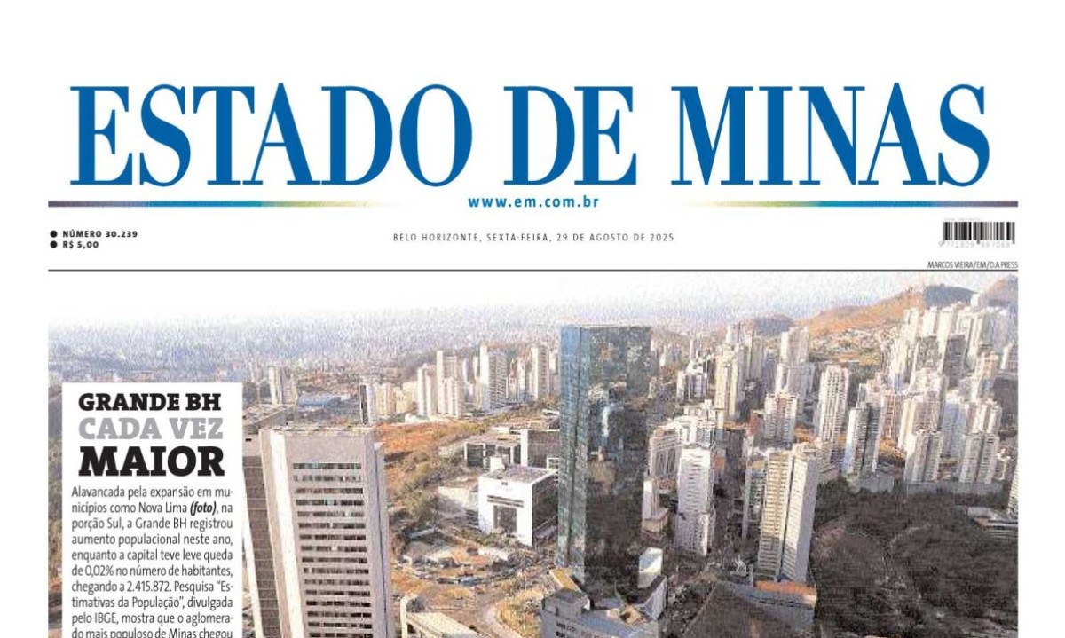 Estado de Minas - (crédito: Capa do Estado de Minas)