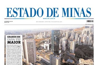 CONFIRA A CAPA DO ESTADO DE MINAS DO DIA 29/08/2025