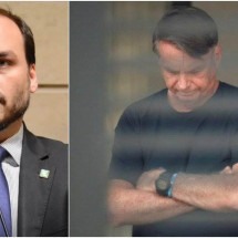 O vereador do Rio de Janeiro, Carlos Bolsonaro (PL), usou as redes sociais nesta sexta-feira (29/8) para criticar a prisão domiciliar do pai -  (crédito: Renan Olaz/CMRJ - Carlos Bolsonaro / X / Reprodução)
