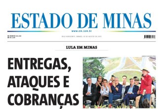 Confira a capa do Estado de Minas do dia 30/08/2025
