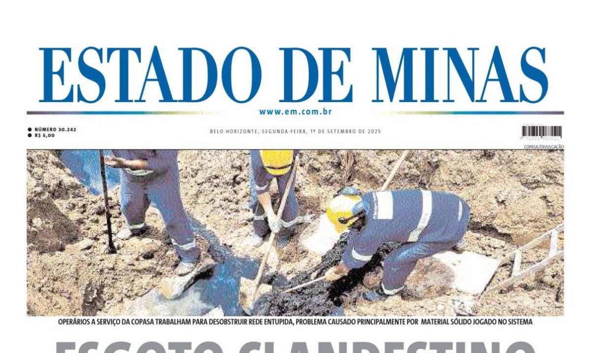 Estado de Minas - (crédito: Capa do Estado de Minas)