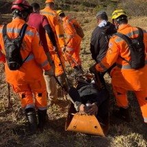 Homem cai de parapente e fica ferido em Patos de Minas - Corpo de Bombeiros/Divulgação