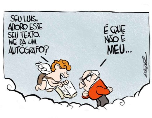 Veríssimo e o anjo -  (crédito: Kleber)
