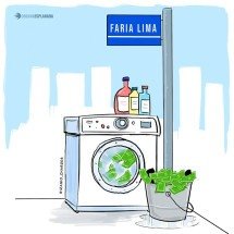 Operação na Faria Lima fez muita gente "inocente" correr - @izanio_charges