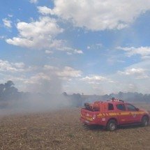 Incêndio de grande proporção prejudica motoristas em rodovia de Minas - CBMMG/Divulga&ccedil;&atilde;o