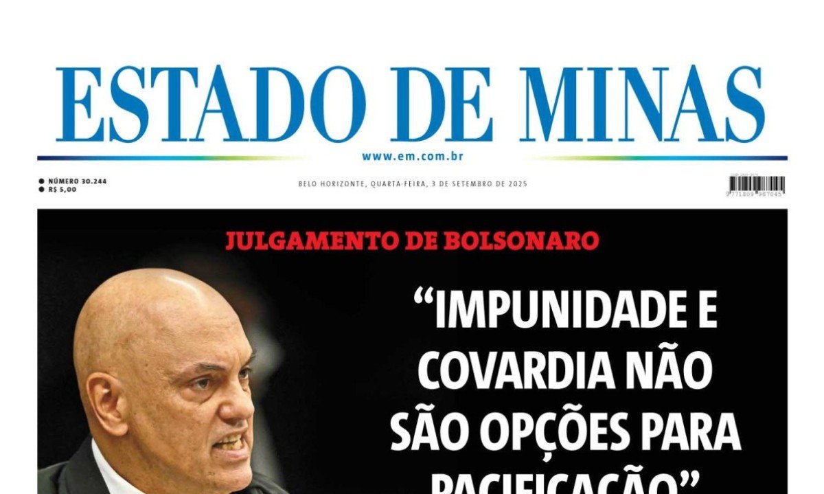 Capa do dia -  (crédito:  jwilsoncarvalho.mg)