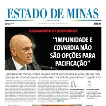 Capa impressa do Estado de Minas de 3/9/2025 -  jwilsoncarvalho.mg