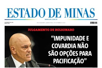 Capa impressa do Estado de Minas de 3/9/2025