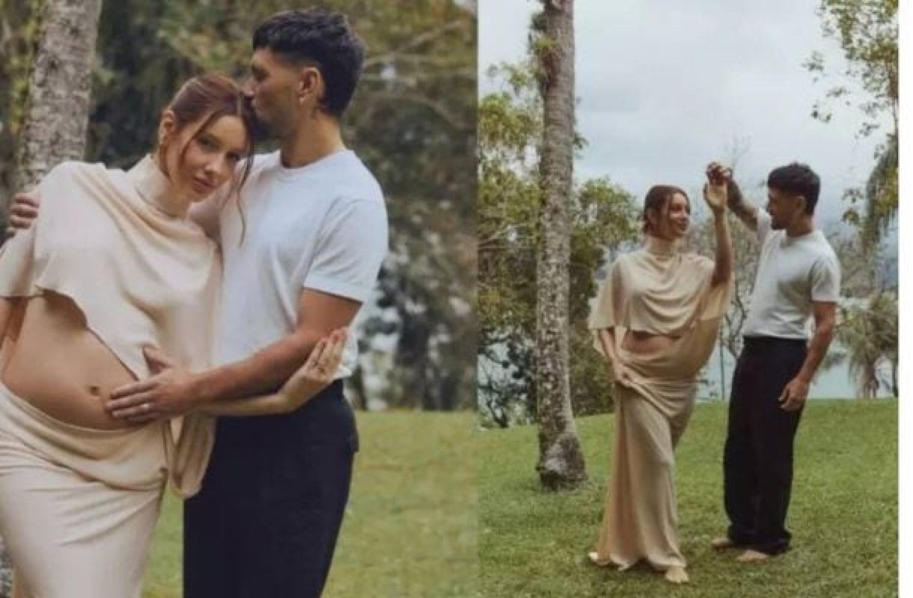 Arrascaeta e Camila Bastiani anunciam sexo do primeiro bebê do casal: ‘Te esperando’