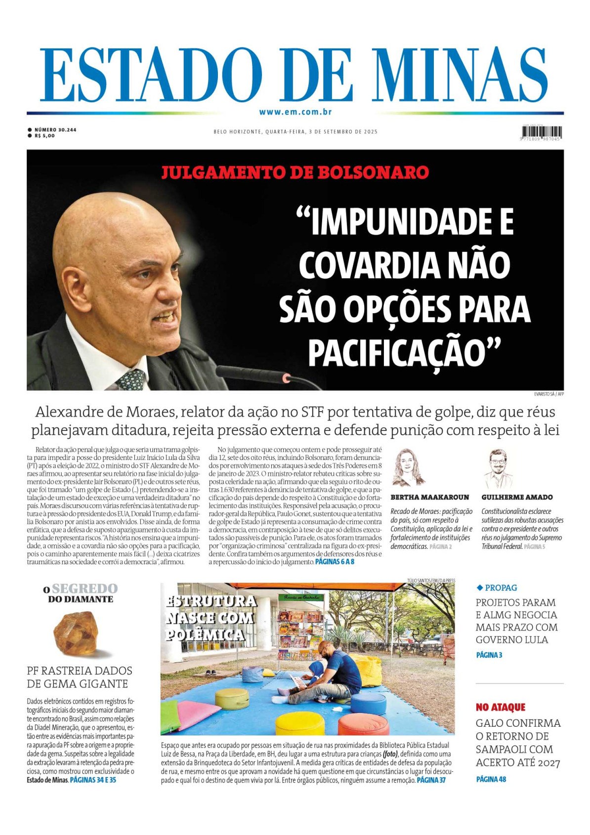 Capa do dia