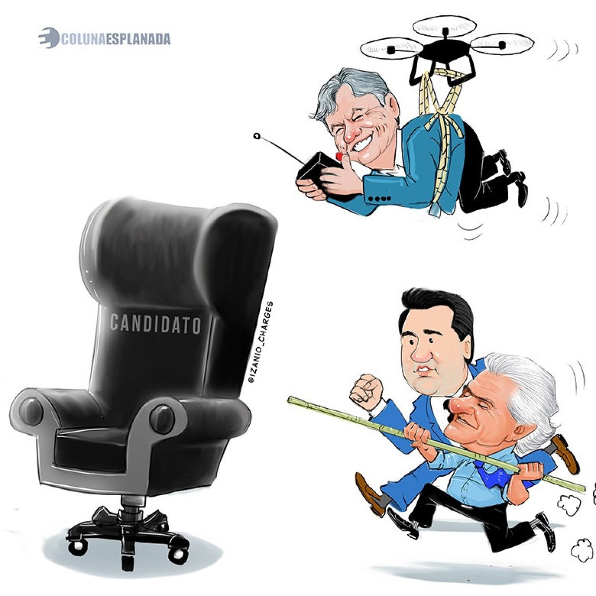 Charge por @izanio_charges -  (crédito: @izanio_charges)