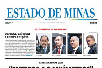 Confira a capa do Estado de Minas do dia 4/9/2025