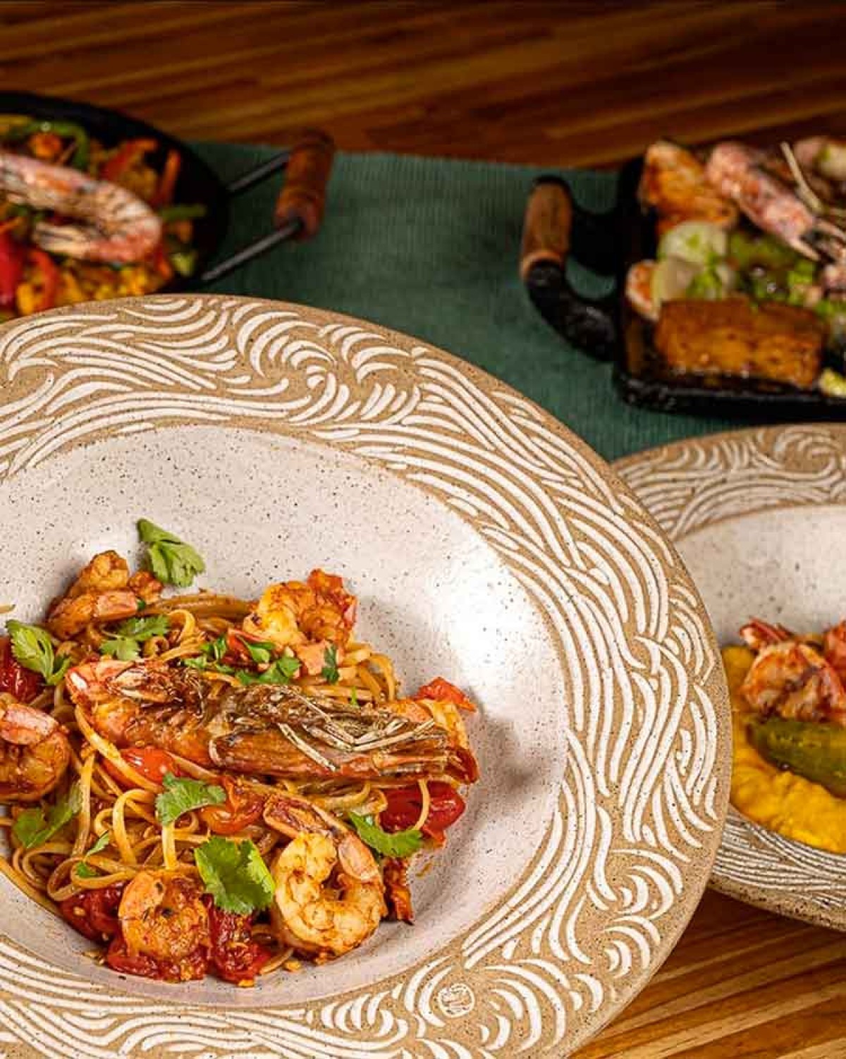  Talharim com camarões à provençal do Margarida Cozinha Mediterrânea