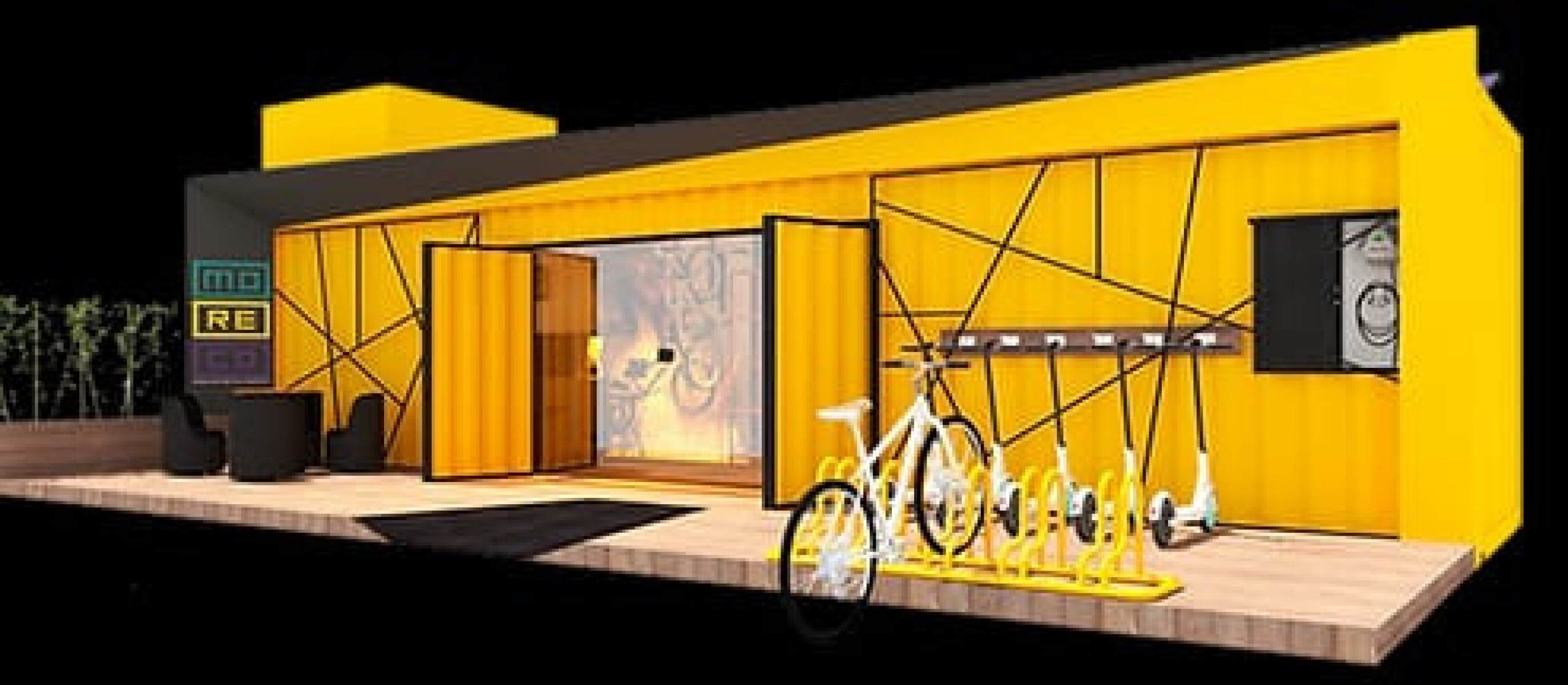 Os hotéis modulares terão apartamentos com metragem de 15 m² a 30 m²