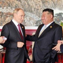 De Xi a Putin, a pauta da longevidade surge até em microfone aberto - AFP PHOTO/KCNA VIA KNS