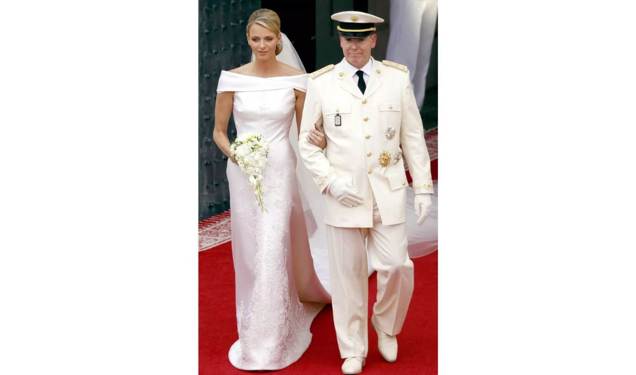 Vestido de noiva de Charlene Wittstock, que se casou com Príncipe Albert II de Mônaco em abril de 2011
