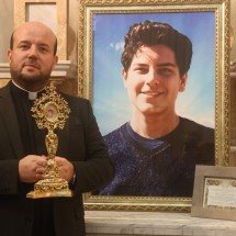 Homenagem ao santo padroeiro da internet - Marcos Vieira/EM/D.A Press