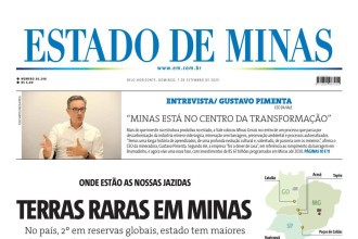 Confira a capa do Estado de Minas do dia 7/9/2025