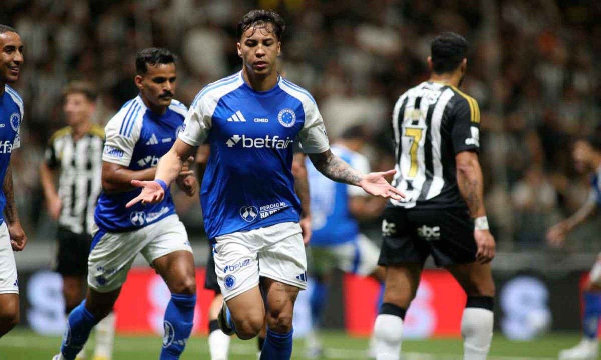 Autor de um dos gols contra o Atlético no jogo de ida da Copa do Brasil, atacante Kaio Jorge, lesionado, é dúvida para o clássico de quinta-feira -  (crédito: Edesio Ferreira/EM/DA Press)