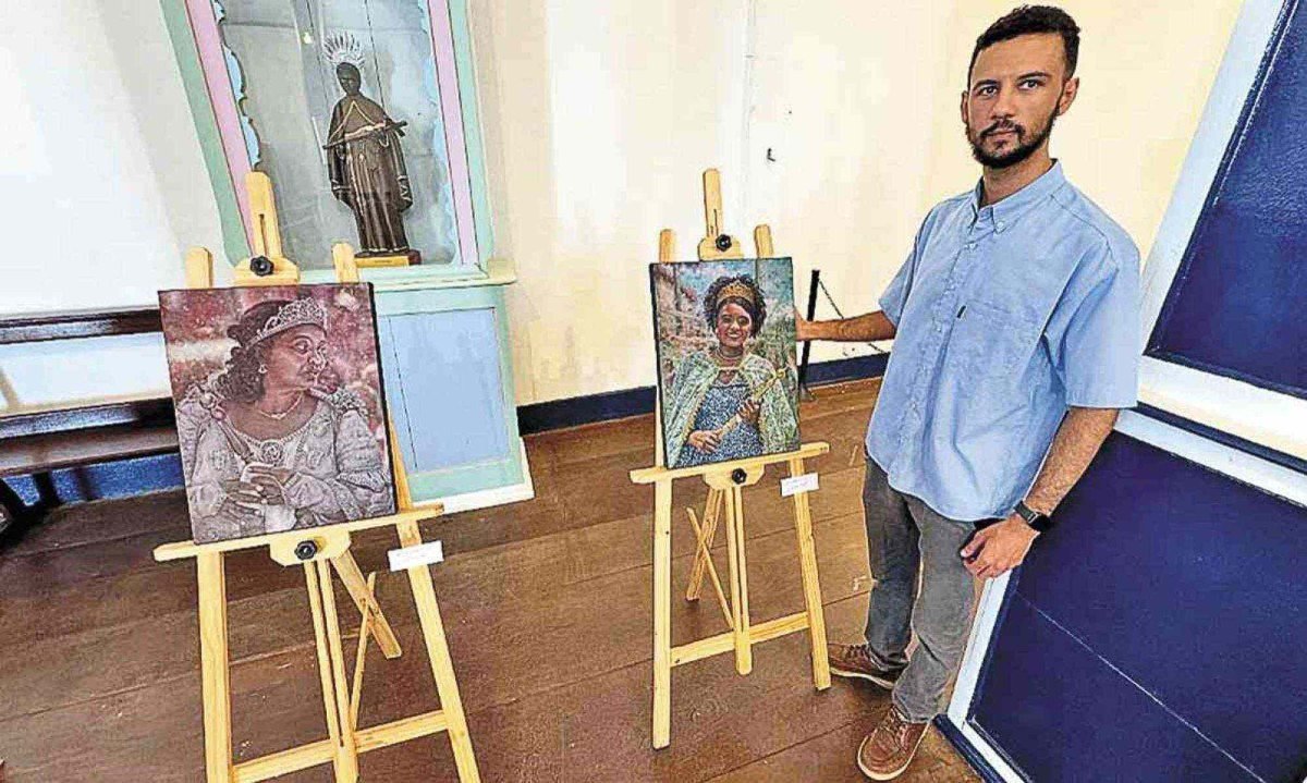 "Faces do Quilombo de Pinhões", do artista André Ghário