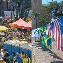 Apoio a Trump, bandeiras dos EUA e Israel marcam o 7 de setembro em BH - Bruno Nogueira/EM/D.A Press