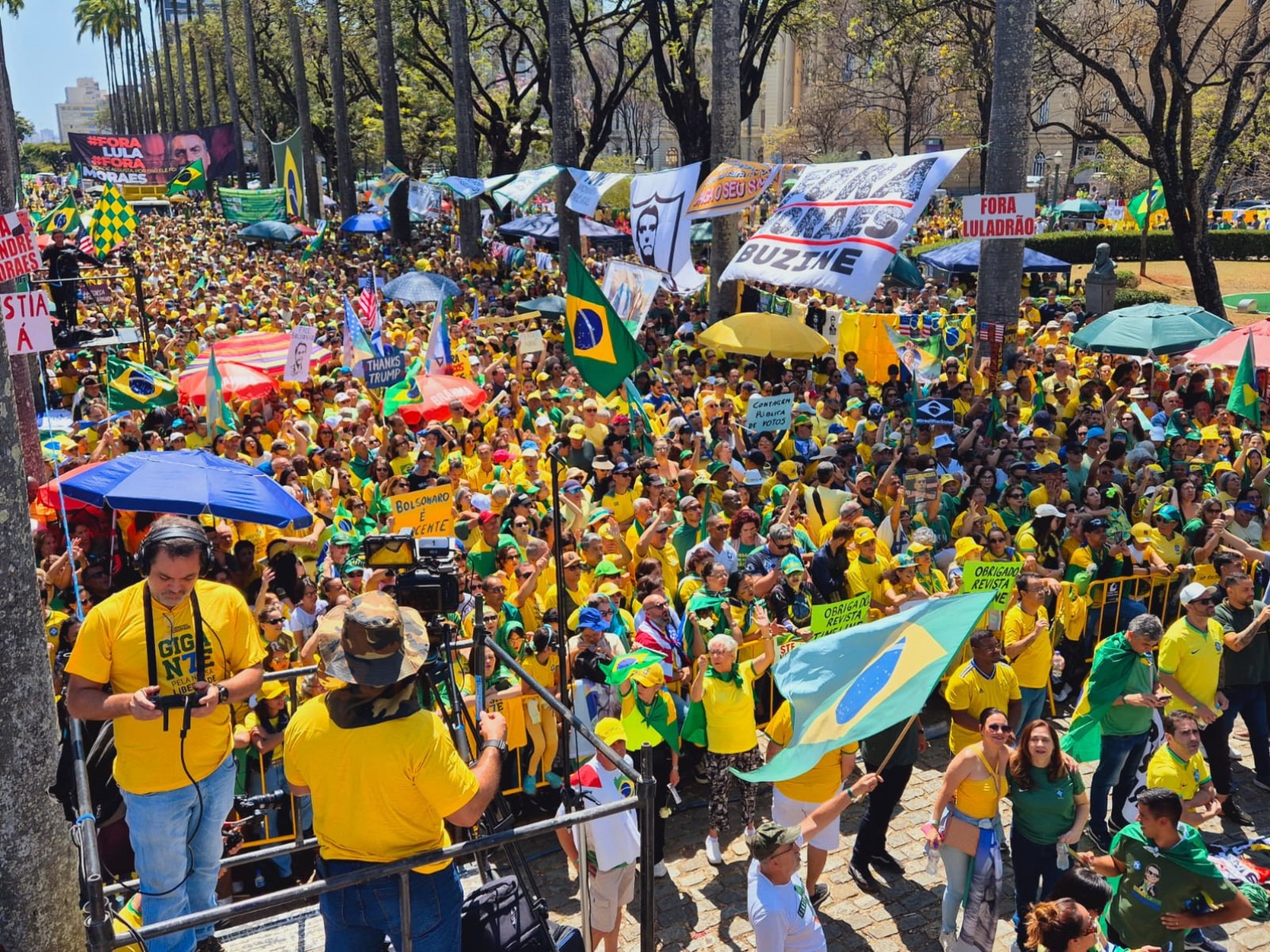 Grupo se reuniu com a liderança de parlamentares aliados do ex-presidente Jair Bolsonaro (PL), neste domingo de Dia da Independência (7/9)-Jair Amaral/EM/DA Press