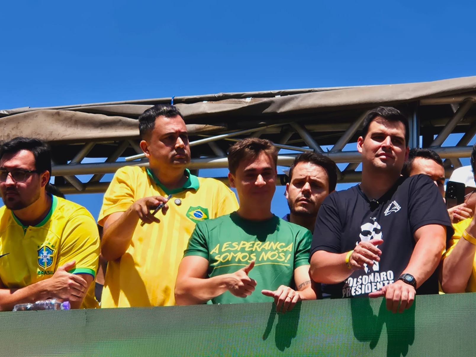 Deputado Nikolas Ferreira (PL-MG) esteve presente no ato-Jair Amaral/EM/DA Press