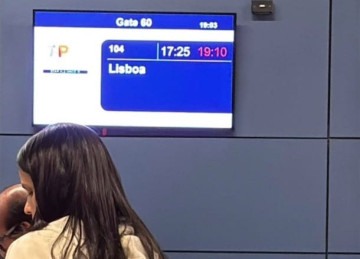 Voo da TAP de Confins para Lisboa foi cancelado neesse domingo (7/9) -  (crédito: Reprodução)