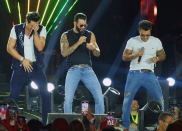Os Caras do Arrocha e Gustavo Lima -  (crédito: Reprodução )