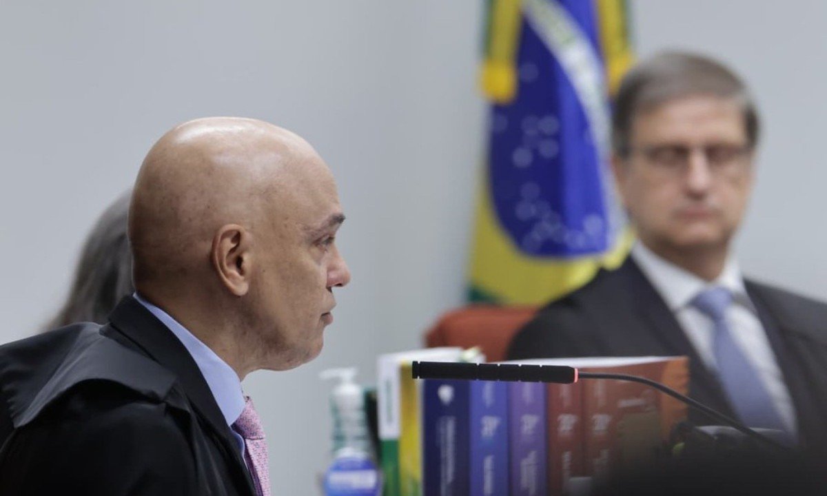 "A ideia de que o juiz deve ser uma samambaia jurídica durante o processo não tem nenhuma ligação ao sistema acusatório", disse Moraes -  (crédito:  Rosinei Coutinho/STF)