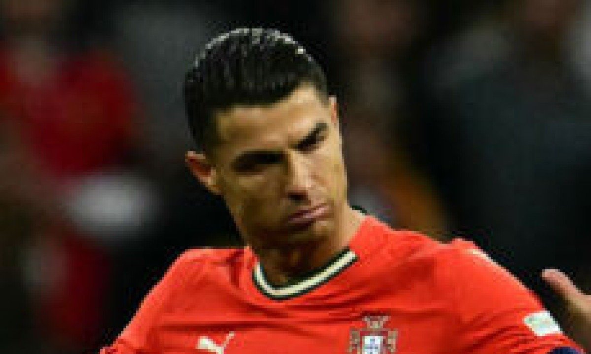  Portugal's forward #07 Cristiano Ronaldo reacts during the UEFA Nations League final football match between Portugal and Spain in Munich, southern Germany on June 8, 2025. (Photo by Tobias SCHWARZ / AFP)
     -  (crédito:  AFP)