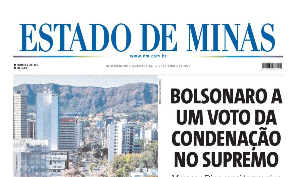 Estado de Minas - (crédito: Capa do Estado de Minas)