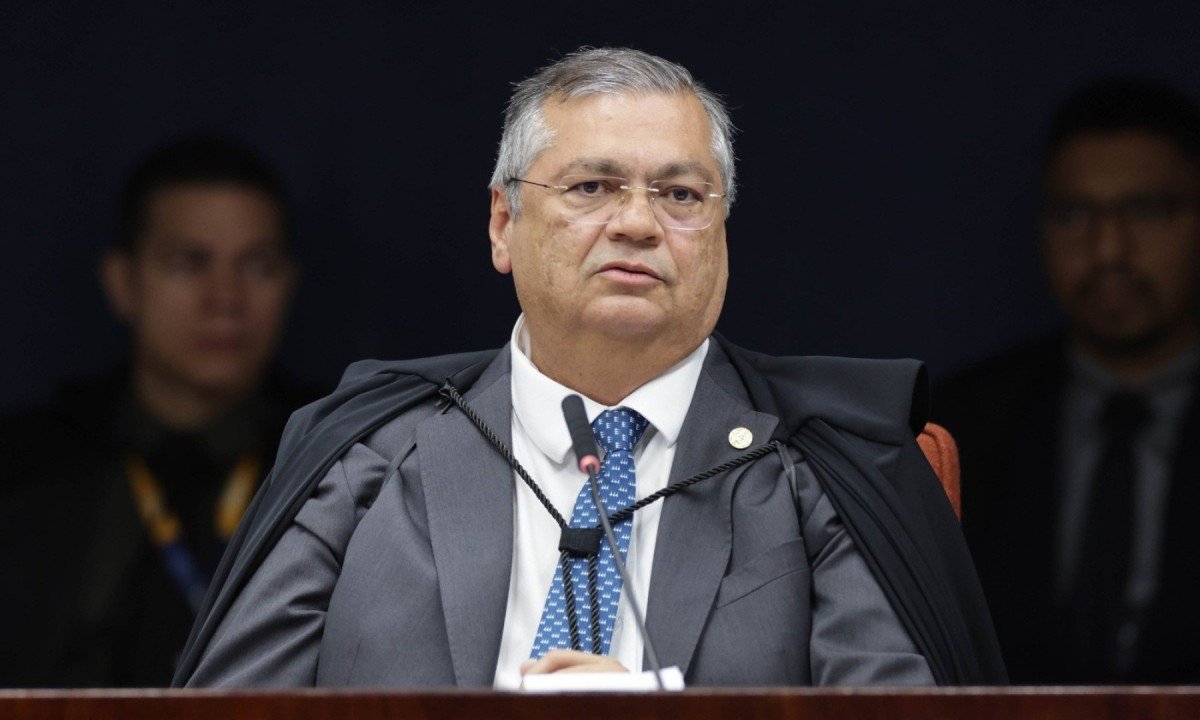 Ministro Flávio Dino votou pela condenação do 'Núcleo Crucial', formado pelo ex-presidente Jair Bolsonaro e membros do governo -  (crédito: Sophia Santos/STF)