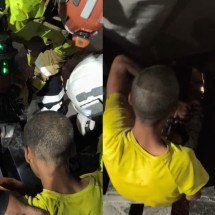 Homem prende a perna em bueiro e come salgadinho durante o resgate  - Corpo de Bombeiros