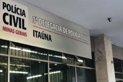 Fachada da Delegacia de Pol&iacute;cia Civil de Ita&uacute;na -  (crédito: Divulga&ccedil;&atilde;o/PCMG)