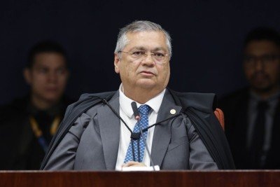 Ministro Flávio Dino votou pela condenação do 'Núcleo Crucial', formado pelo ex-presidente Jair Bolsonaro e membros do governo -  (crédito: Sophia Santos/STF)