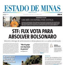Capa impressa do Estado de Minas de 11/9/2024 -  jwilsoncarvalho.mg