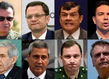 jair bolsonaro, anderson torres, paulo sérgio Nogueira, alexandre ramagem, Augusto heleno, Walter Braga netto, mauro Cid e Almir Garnier formaram o 