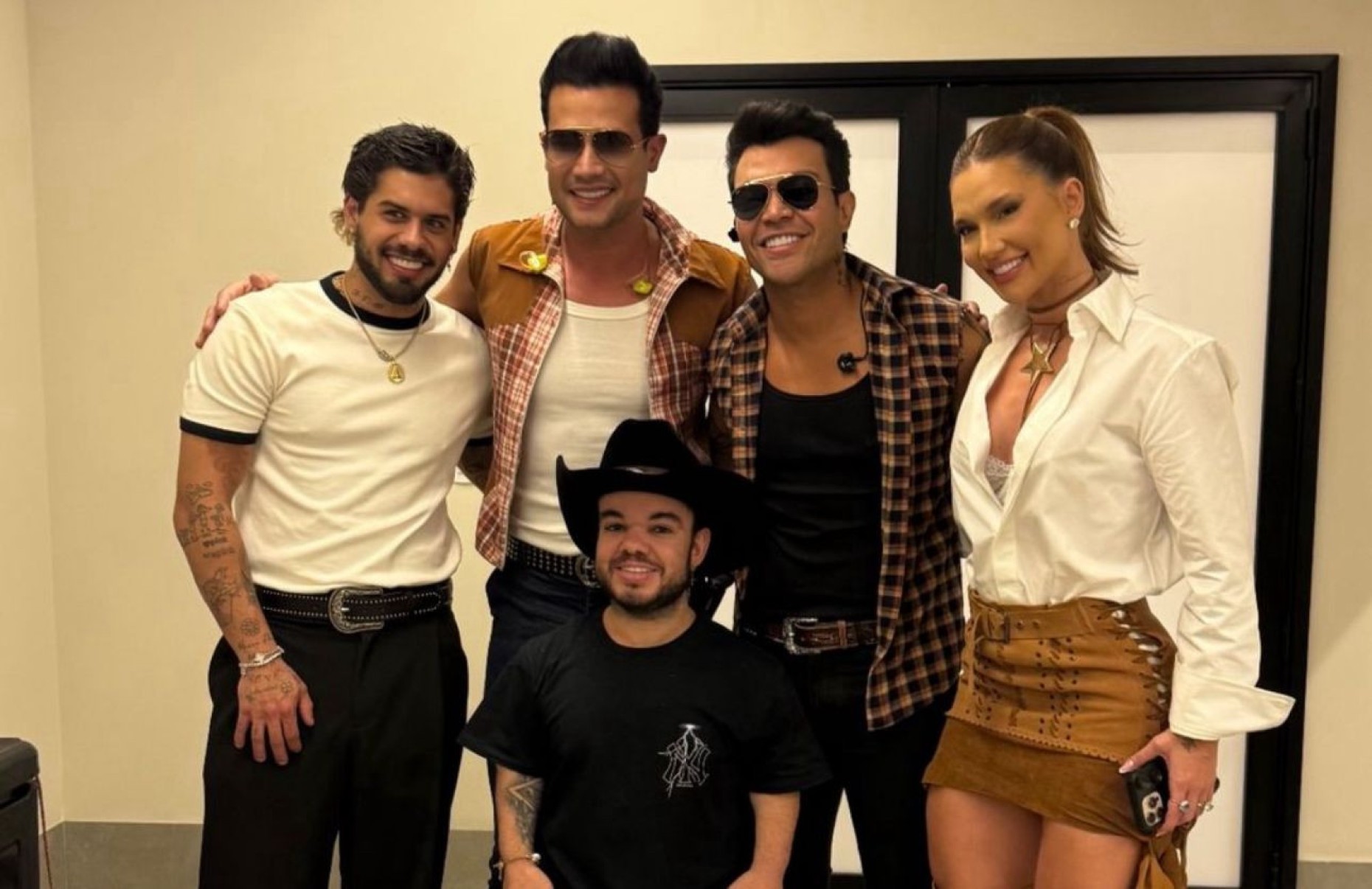 Israel Novaes e Thiago Brava agitam festa de 1 ano do filho de Zé Felipe e Virginia -  (crédito: Reprodução Instagram)