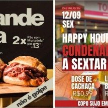 Bares criam promoções especiais para comemorar condenação de Bolsonaro - Redes sociais