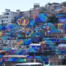 Mural busca valorização e resgate dos cursos d’água do Aglomerado da Serra