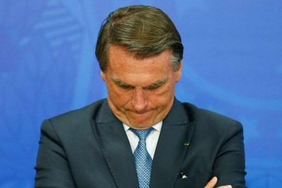 Jair Bolsonaro recebeu pena de 27 anos e 3 meses de reclusão e 124 dias-multa -  (crédito:  Sergio Lima / AFP)
