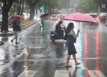 De acordo com a Defesa Civil, há probabilidade de chuvas com até 20 milímetros de volume e raios e rajadas de vento em torno de 50 km/h -  (crédito: Marcos Vieira /EM/DA. Press. Brasil. Belo Horizonte - 03/06/2025)