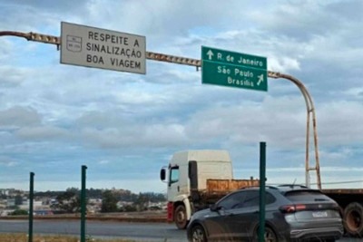 Trecho da MGC-356, em Belo Horizonte, será fechado temporariamente para remoção de estrutura -  (crédito: DER-MG/Divulgação)
